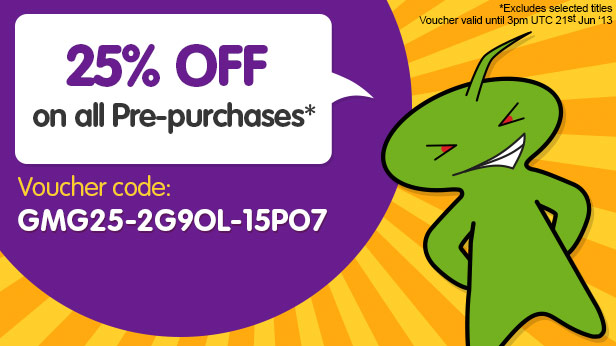 25% off Pre-purchase games
