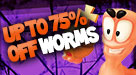 up to 75% off