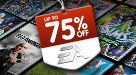 Up to 75% off