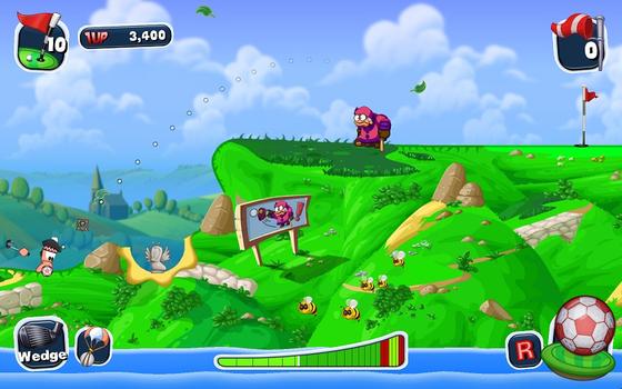 Worms Crazy Golf on PC screenshot #1
